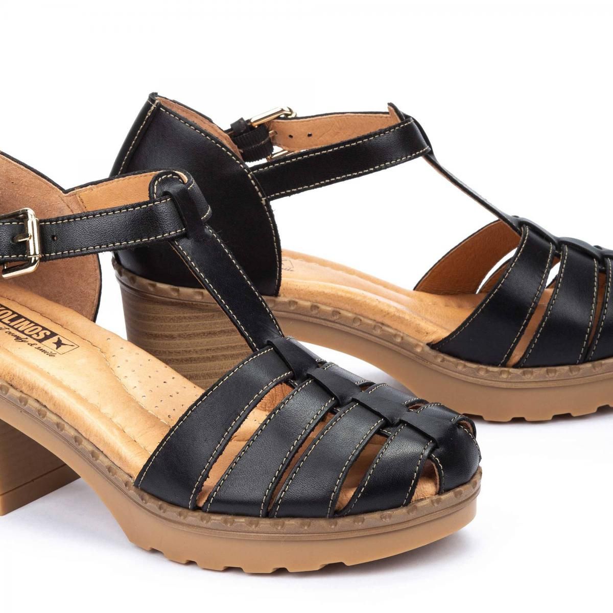 피콜리노스 트렌디 스트랩 샌들 힐 CANARIAS W8W-1873 BLACK - 상세 이미지 3