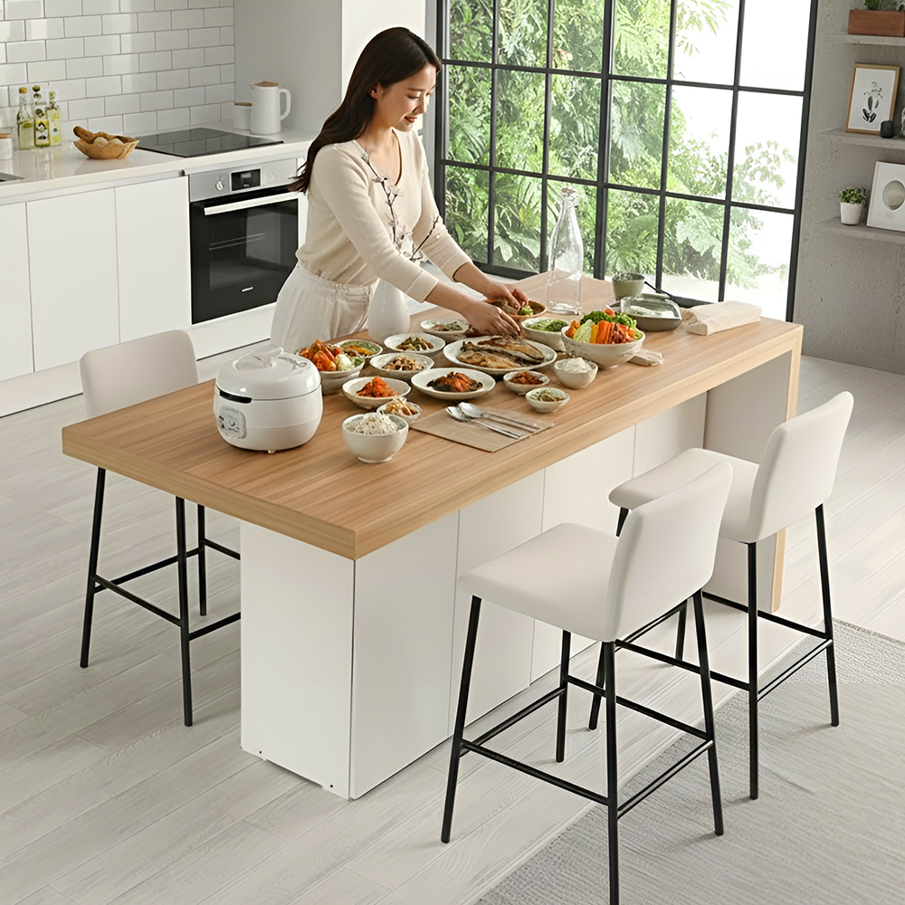 루체 높은 아일랜드 홈바 조리대 테이블 1200 A형