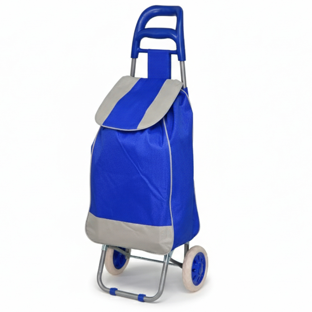 시장가방 장바구니 바퀴달린 접이식  장보기카트 손수레  캐리어 - 레드 - 상세 이미지 5