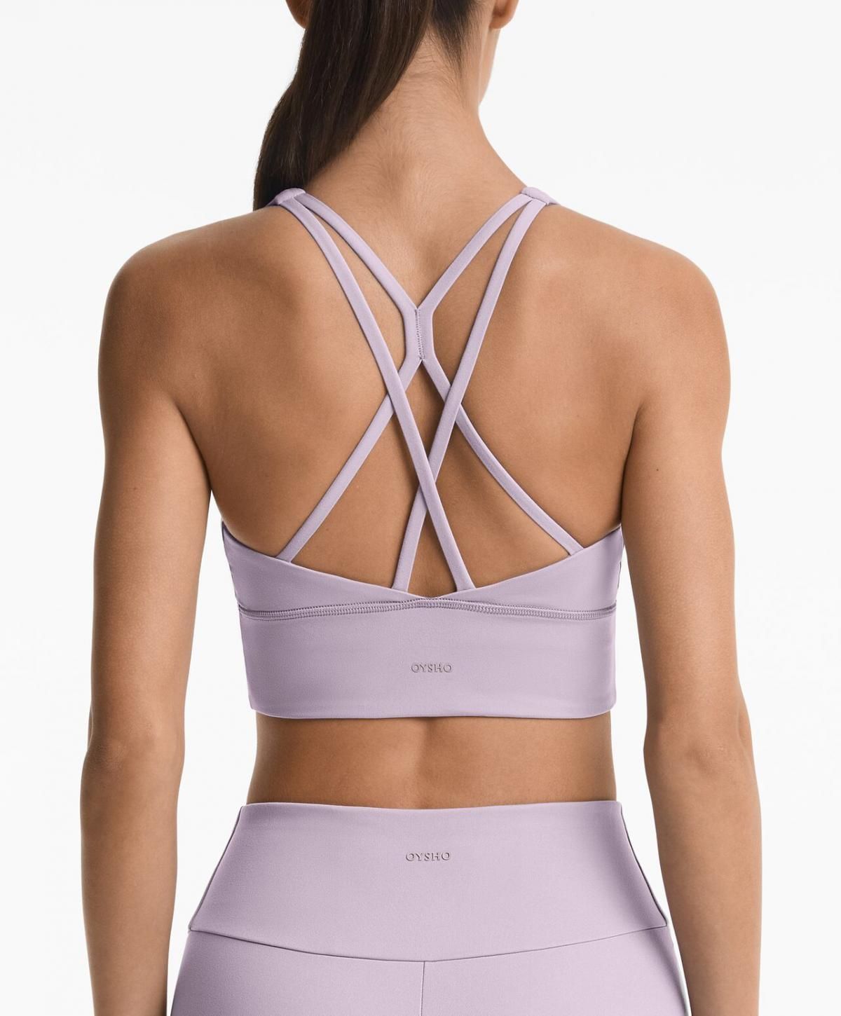 오이쇼 테크니컬 라벤더 미디엄서포트 컴포트럭스 스포츠브라 컵내장 2977/901 MAUVE - 상세 이미지 2