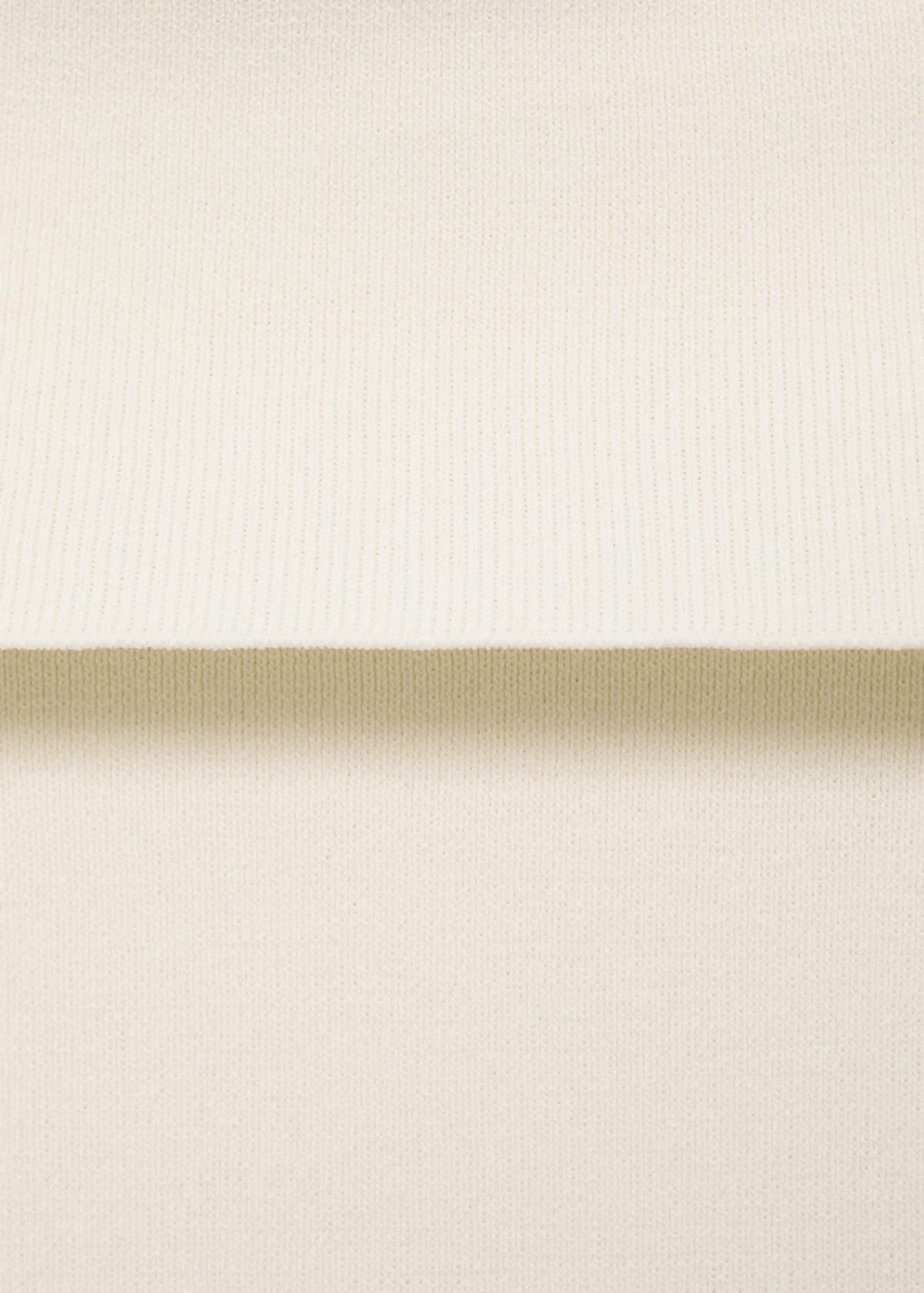 망고 오프숄더 니트 슬림핏 민소매 탑 17024146 BLANCO ROTO - 상세 이미지 2