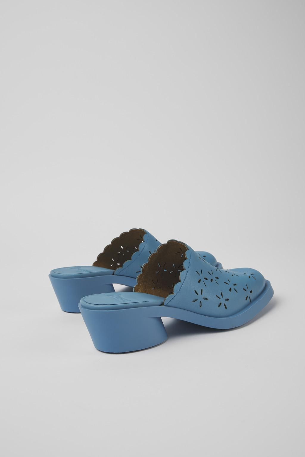 캠퍼 플라워컷 블루 레더 뮬 펌프스 K201482-002 BLUE - 상세 이미지 3