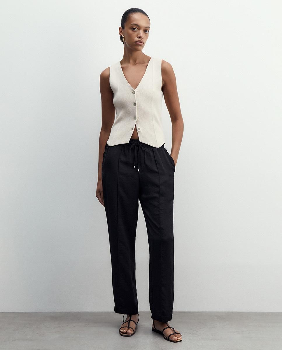 스페라 플루이드 미드라이즈 조거 팬츠 58305003079 NEGRO - 상세 이미지 2