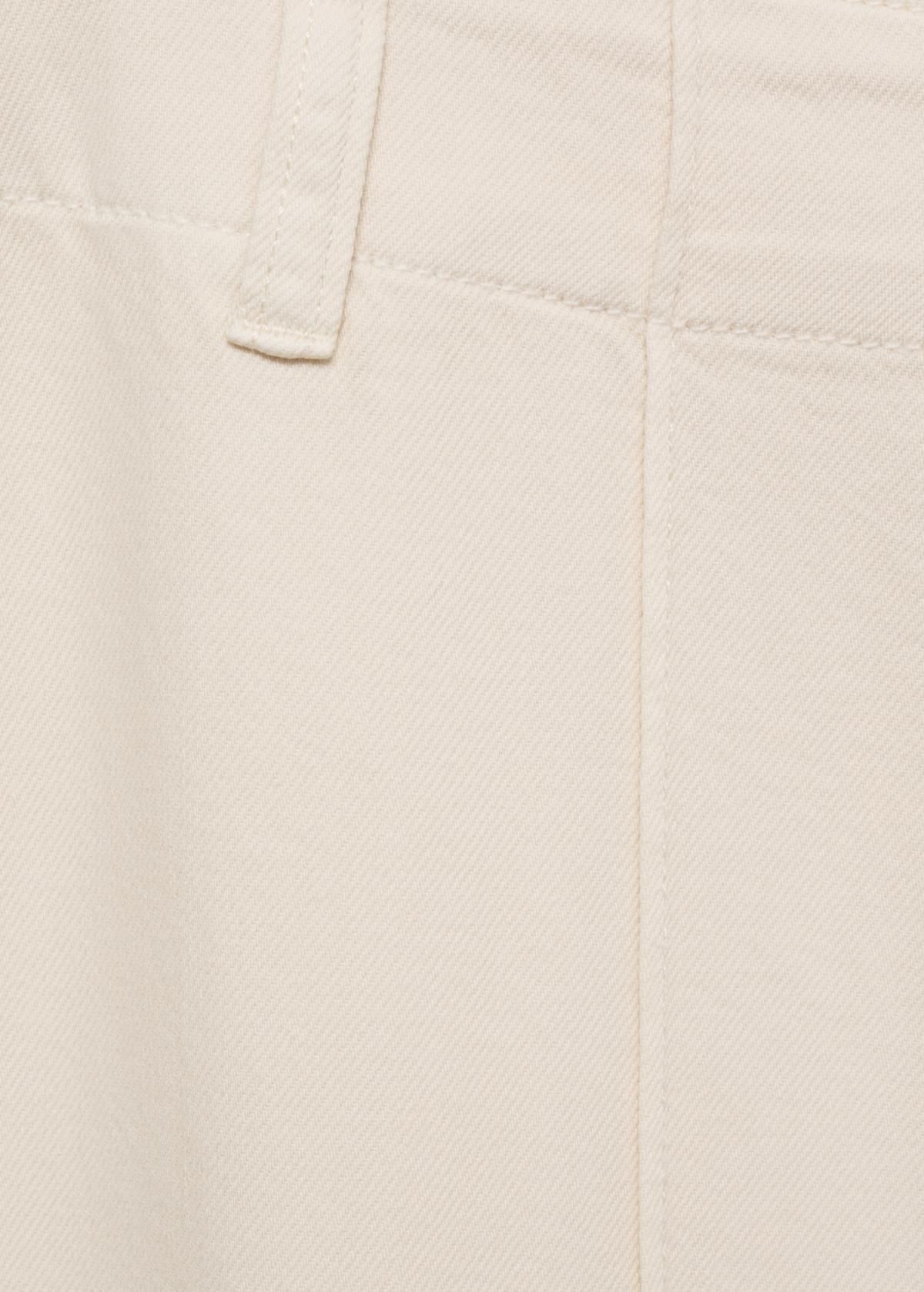 망고 트렌디 와이드 데님 팬츠 하이웨이스트 코튼 17014103 CRUDO - 상세 이미지 5