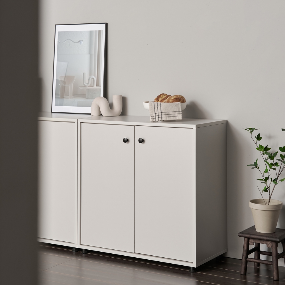 세렌 홈카페장 홈바장 인테리어 식기장 주방보조수납장 그릇장식장 800x400x1600mm, 5단, 화이트 - 상세 이미지 5