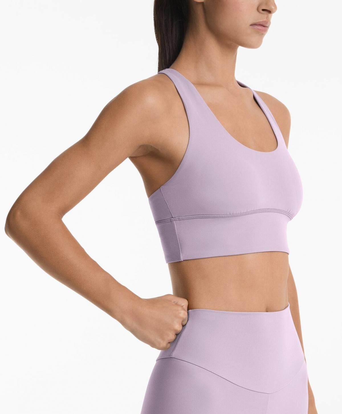 오이쇼 테크니컬 라벤더 미디엄서포트 컴포트럭스 스포츠브라 컵내장 2977/901 MAUVE - 상세 이미지 5