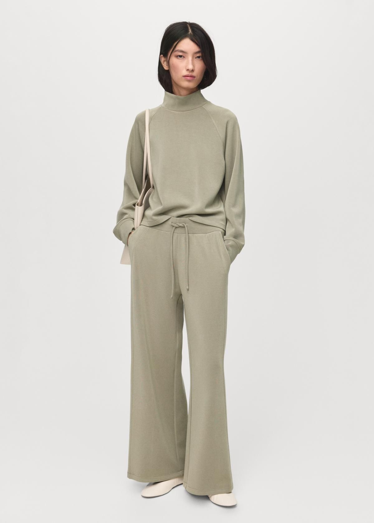 망고 와이드핏 드로스트링 조거 팬츠 17085812 KHAKI - 상세 이미지 2