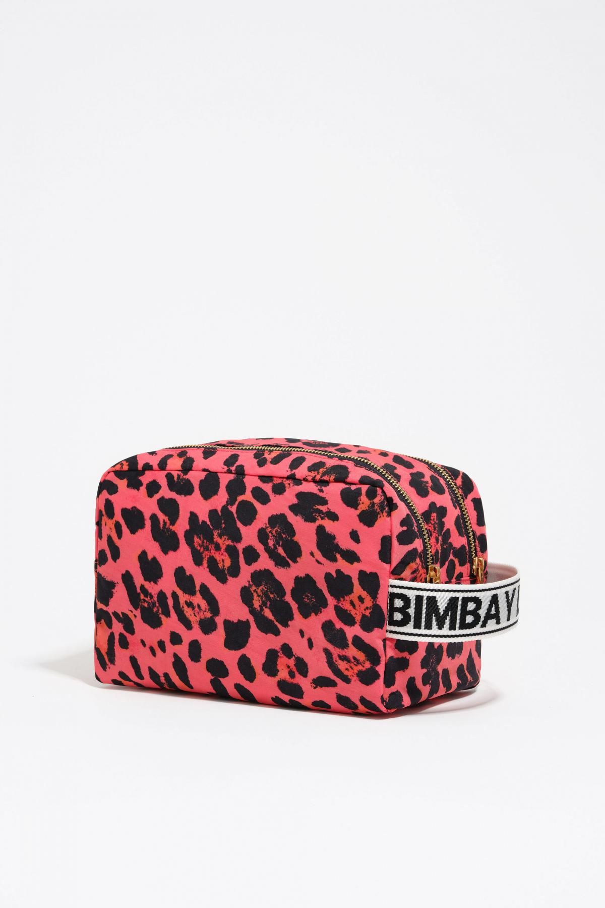빔바이롤라 레오파드 일렉트릭핑크 나일론 더블 코스메틱 파우치 252BBK459.11340 LEOPARD ELECTRIC PINK - 상세 이미지 4