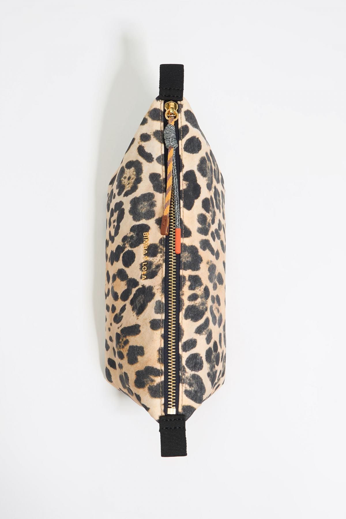빔바이롤라 레오파드 패턴 나일론 미디움 베이지 코스메틱 파우치 251BBK415.11201 LEOPARD NATURAL - 상세 이미지 4