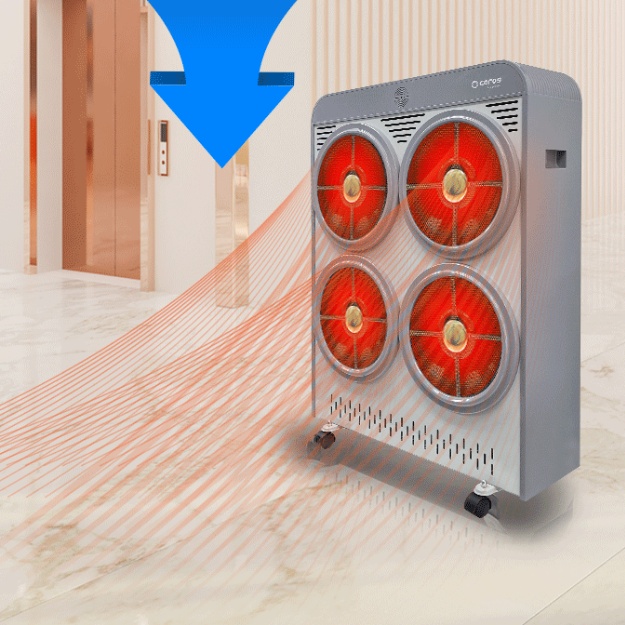 카페용 저전력 전기히터 개별난방 4구 하이라이트히터 16평형