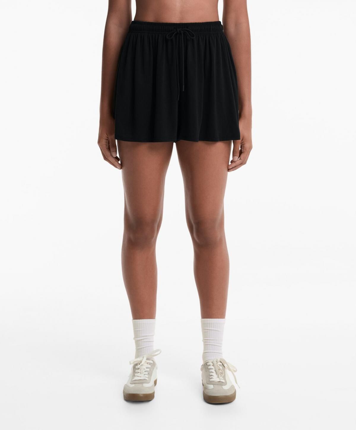 오이쇼 라이트웨이트 모달 와이드 반바지 0853/555 BLACK - 상세 이미지 2