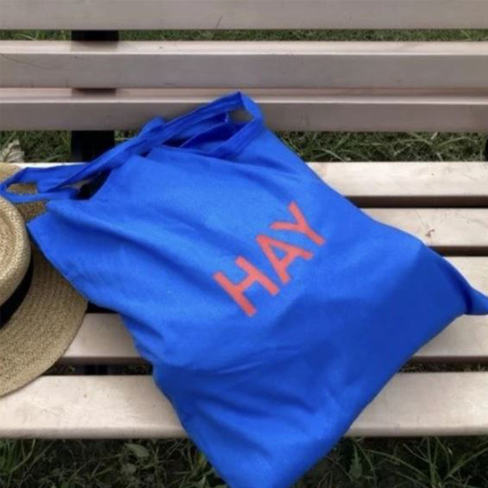 여성 hay 에코백 심플 여자 토트 외출 패션 수납 숄더백 - 상세 이미지 5