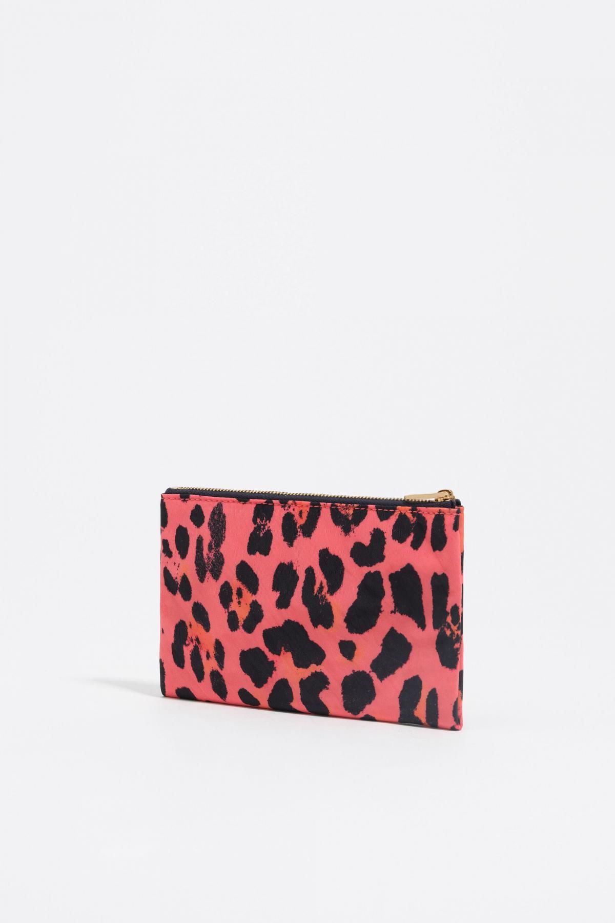 빔바이롤라 레오파드 패턴 일렉트릭 핑크 나일론 포켓 파우치 252BBK205.11340 LEOPARD ELECTRIC PINK - 상세 이미지 4
