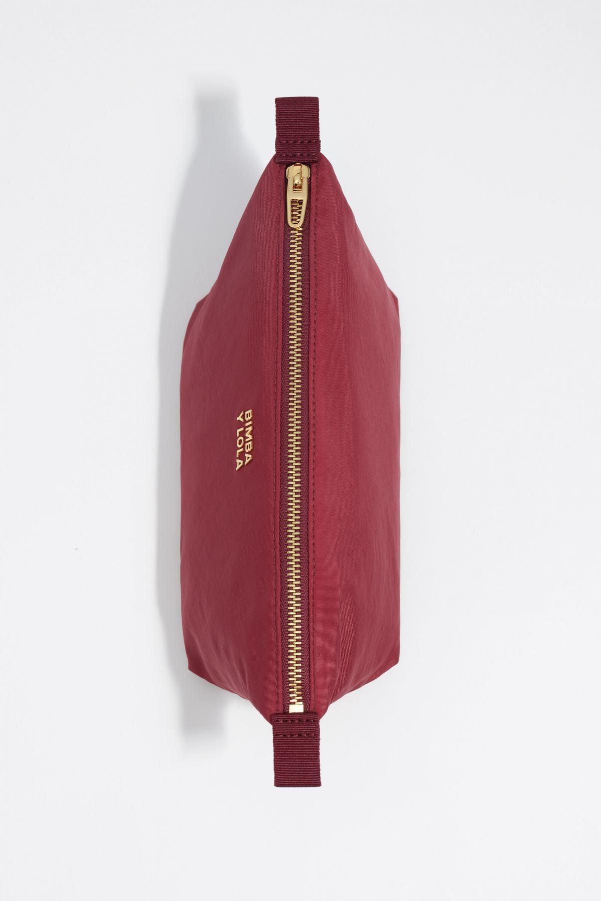 빔바이롤라 버건디 소프트 나일론 트라페지오 코스메틱 파우치 252BBI415.11210 BURGUNDY - 상세 이미지 4
