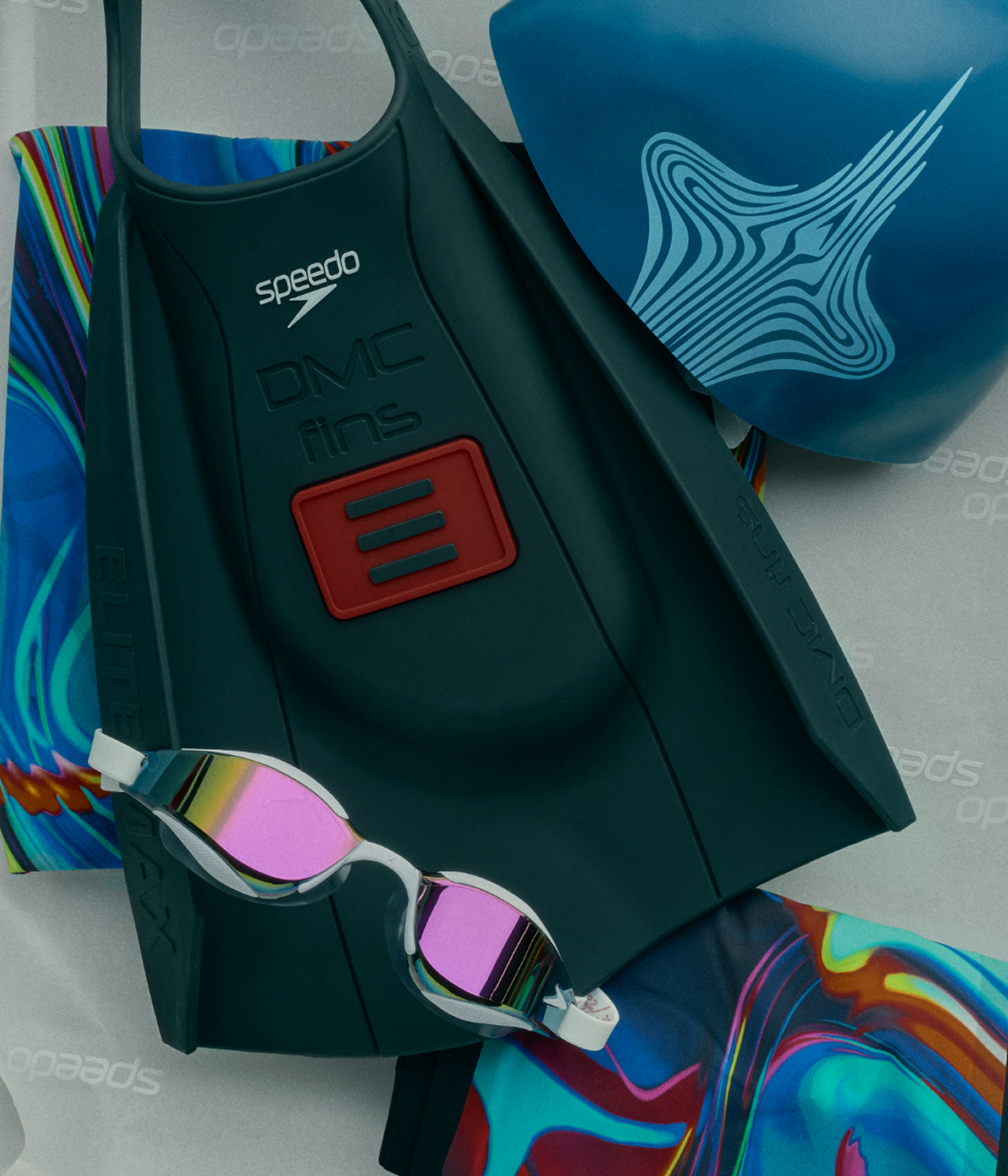 스피도 DMC Elite Max Fin Black/Red - 상품 이미지