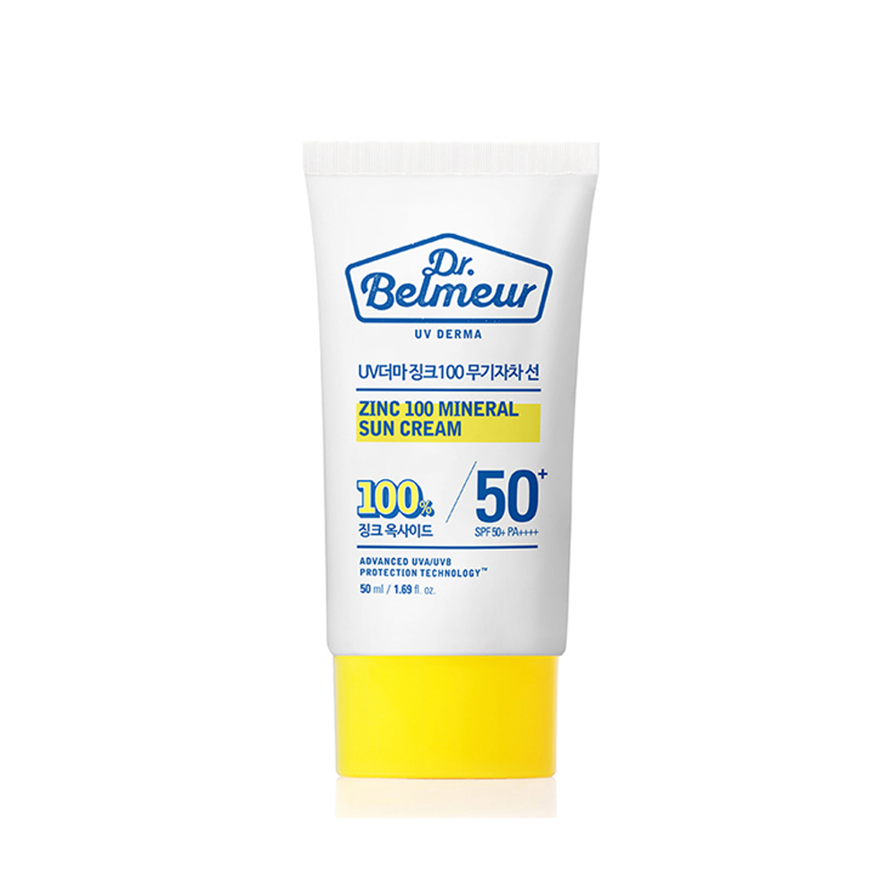 더페이스샵 닥터벨머 UV 더마 징크 100 무기자차 선 50mL (SPF50+ PA++++) - 메인 이미지