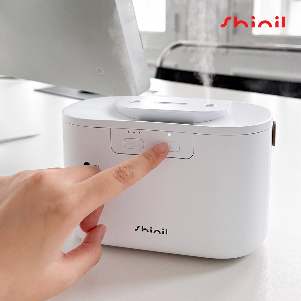 신일 듀얼 미니가습기 초음파 휴대용 무선 사무실 탁상용 통세척 소형 책상 1L