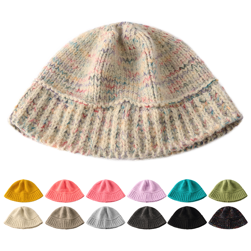 국내생산 포근한 울 니트 버킷햇 뜨개 벙거지 남녀공용 겨울 벙거지모자