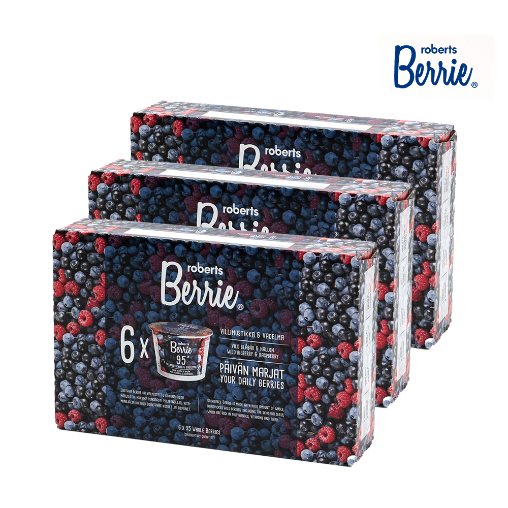 로버츠베리에 야생 빌베리 & 라즈베리 100ml 18개 3BOX - 상품 이미지
