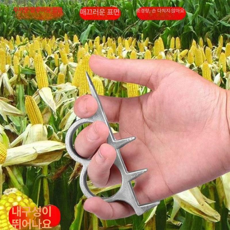 옥수수 껍질 벗기는 가정용 두꺼운 탈피기 주방 도구 20배 알루미늄 합금 좌우 손잡이 5개 - 상세 이미지 5