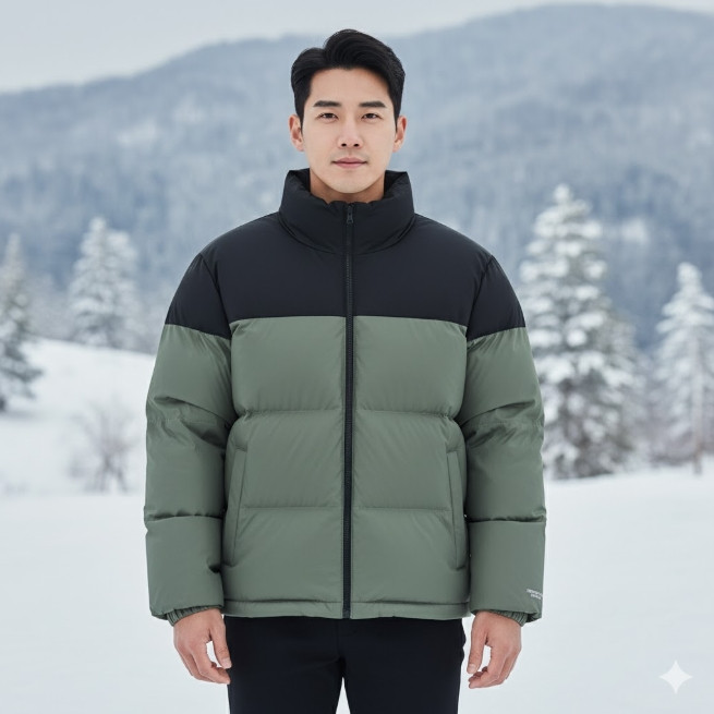 네파 겨울 남성 코코 블럭 덕다운 아웃도어 머스코비 오리털 패딩점퍼 - 상세 이미지 5