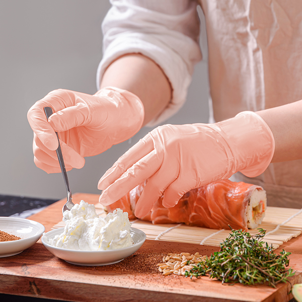 러버랩 유일국내산 파우더프리 요리 설거지 위생 컬러 니트릴 장갑 S(소형), 크림핑크, 100개