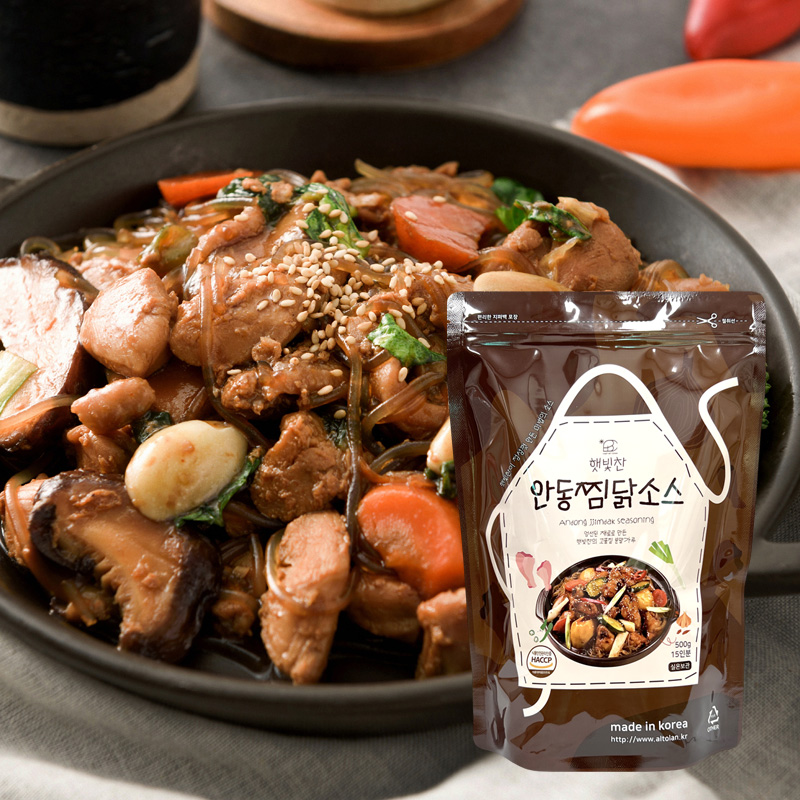 찜닭 500g 소스 양념 분말 볶음 간장찜닭 해물찜닭 - 메인 이미지