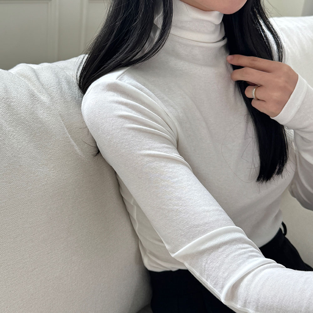 여성목폴라티 이너 텐셀목폴라 - 상세 이미지 5