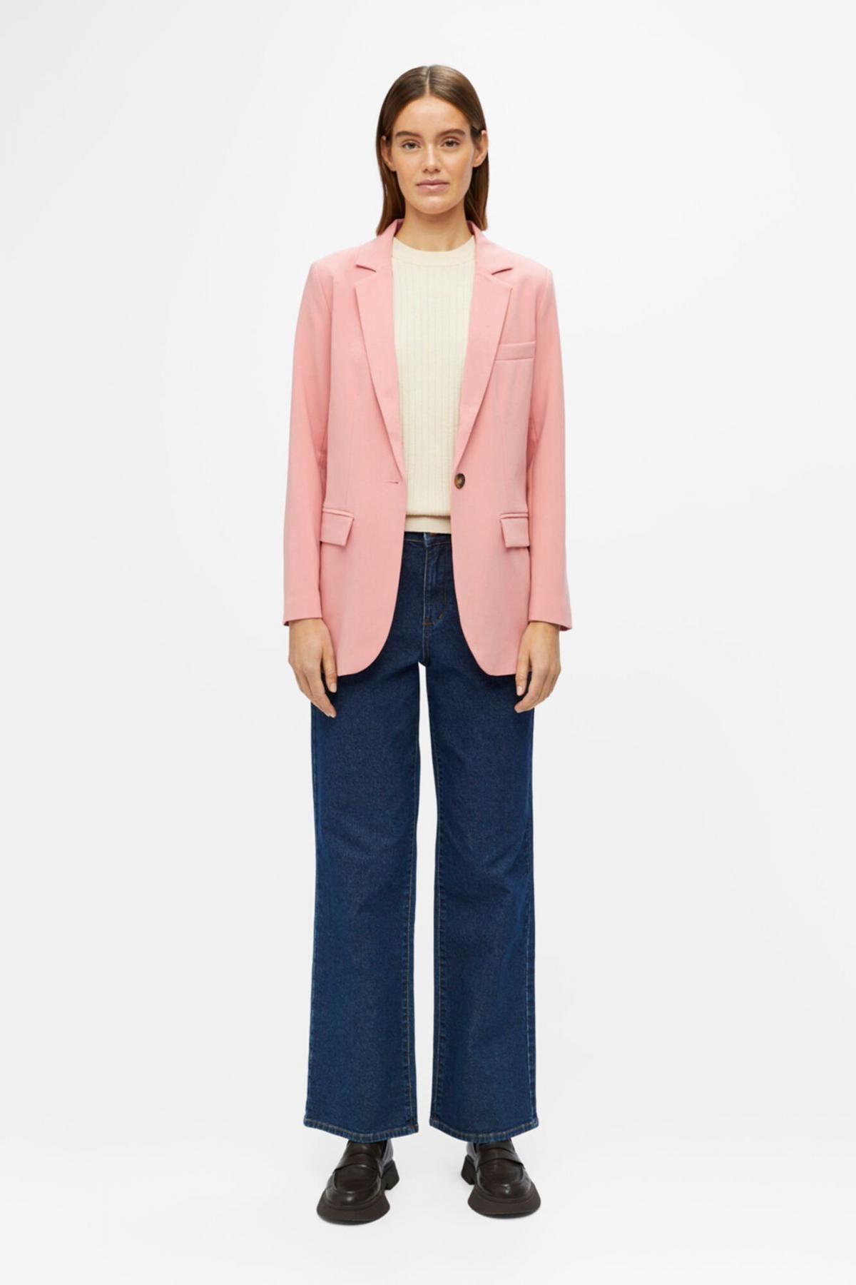 오브젝트 테일러드 클래식 블레이저 핑크 7930040 ROSA - 상세 이미지 3