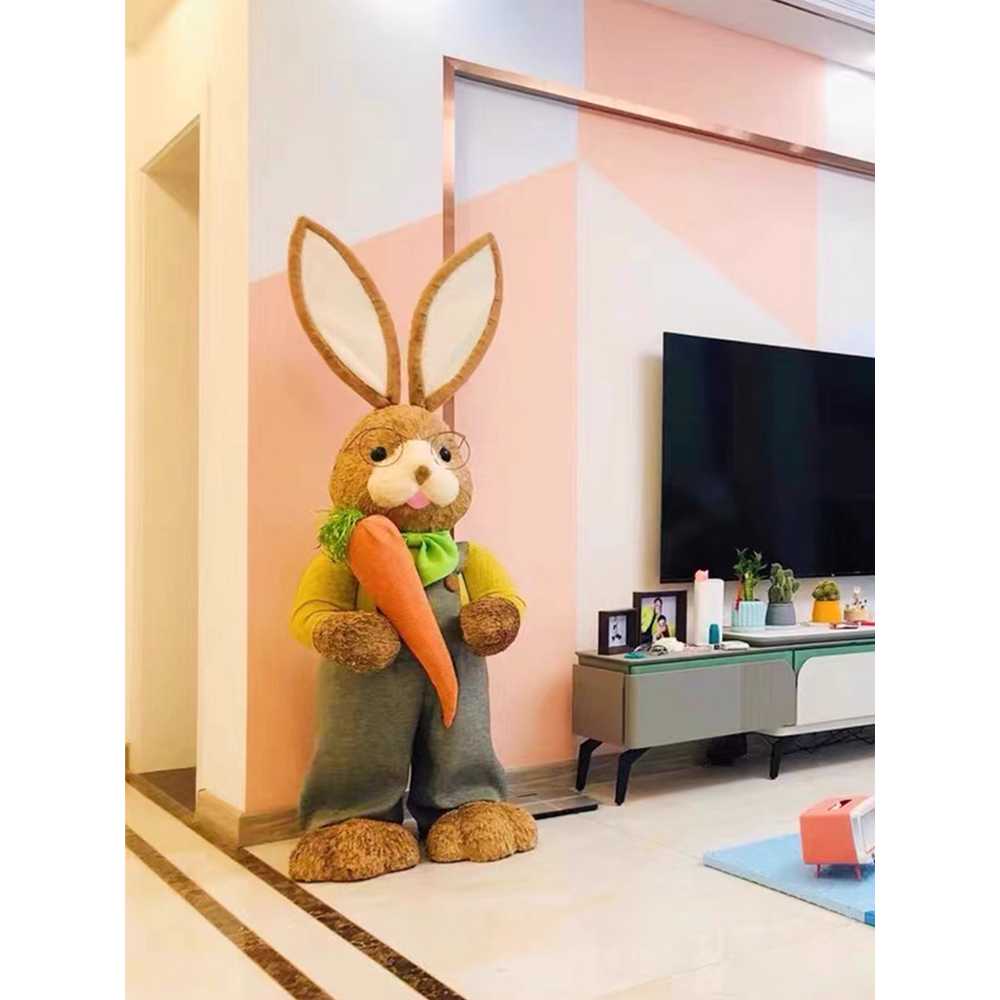 토끼 인형 장식품 대형 거실 꾸미기 인테리어 소품 A형 토끼(160cm) - 상세 이미지 4