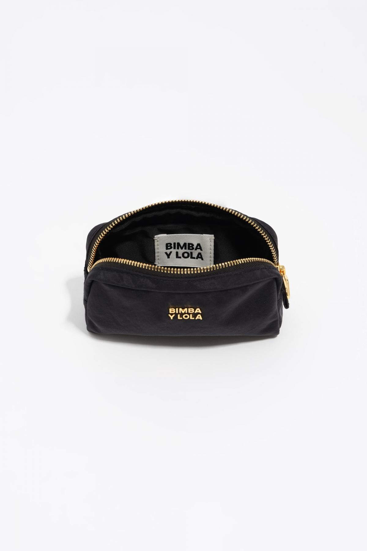 빔바이롤라 미니멀 블랙 나일론 코스메틱 파우치 252BBI434.21000 BLACK - 상세 이미지 3