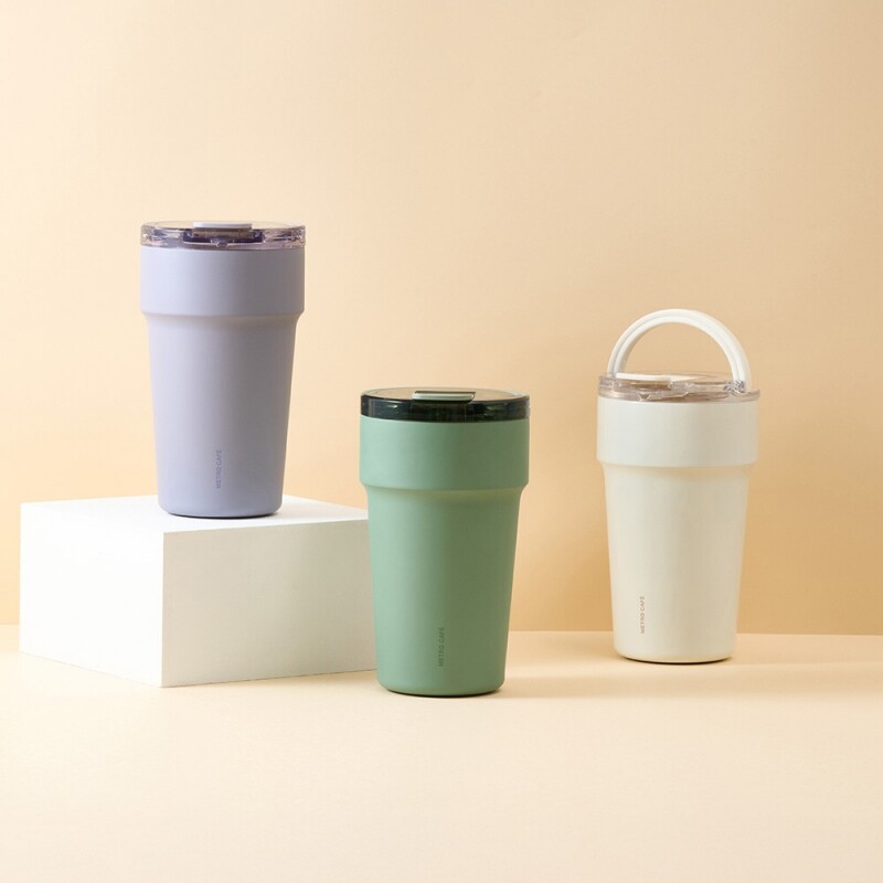 락앤락 각인텀블러 세라믹 메트로 카페 탑핸들 손잡이 빨대 머그 텀블러 710ml - 상세 이미지 2