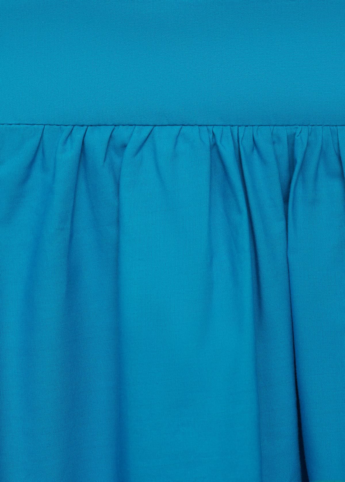 망고 에센셜 롱 플레어 코튼 스커트 17031272 AZUL - 상세 이미지 5