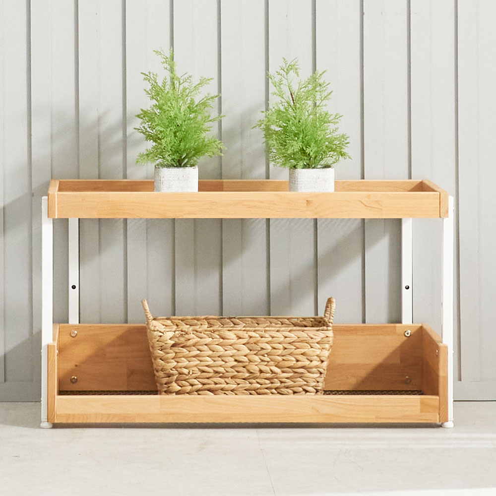 콜미 철제 책장 코너 수납 3단 거실 DIY 원목 서재 인테리어 조립식