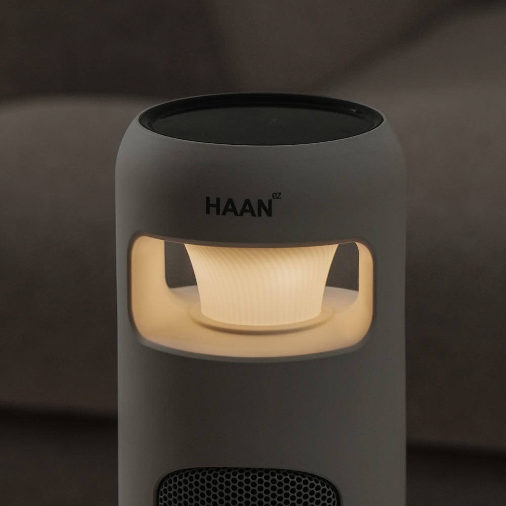 한경희 온풍기 그래핀 PTC히터 가정용 사무실 무드등 온풍기 HA-25200FH