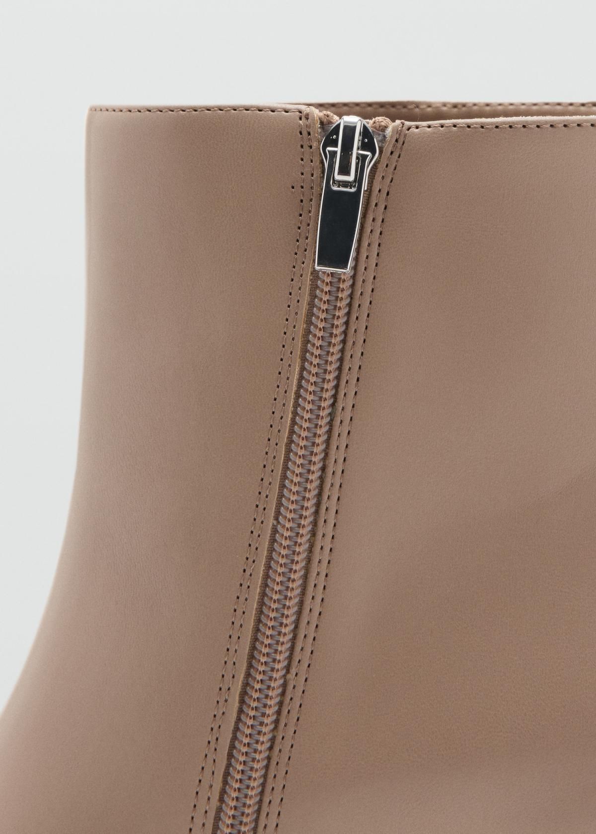 망고 모던 스퀘어토 청키힐 앵클부츠 27071255 CRUDO - 상세 이미지 5