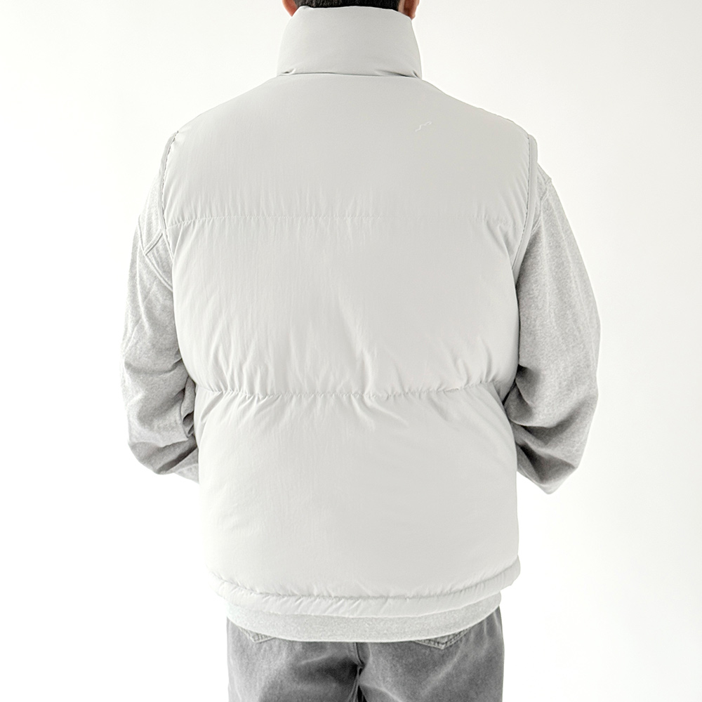 남성 겨울 웰론패딩조끼 경량 방한 오버핏 양털조끼 3color 그레이, FREE(One size) 이미지 8