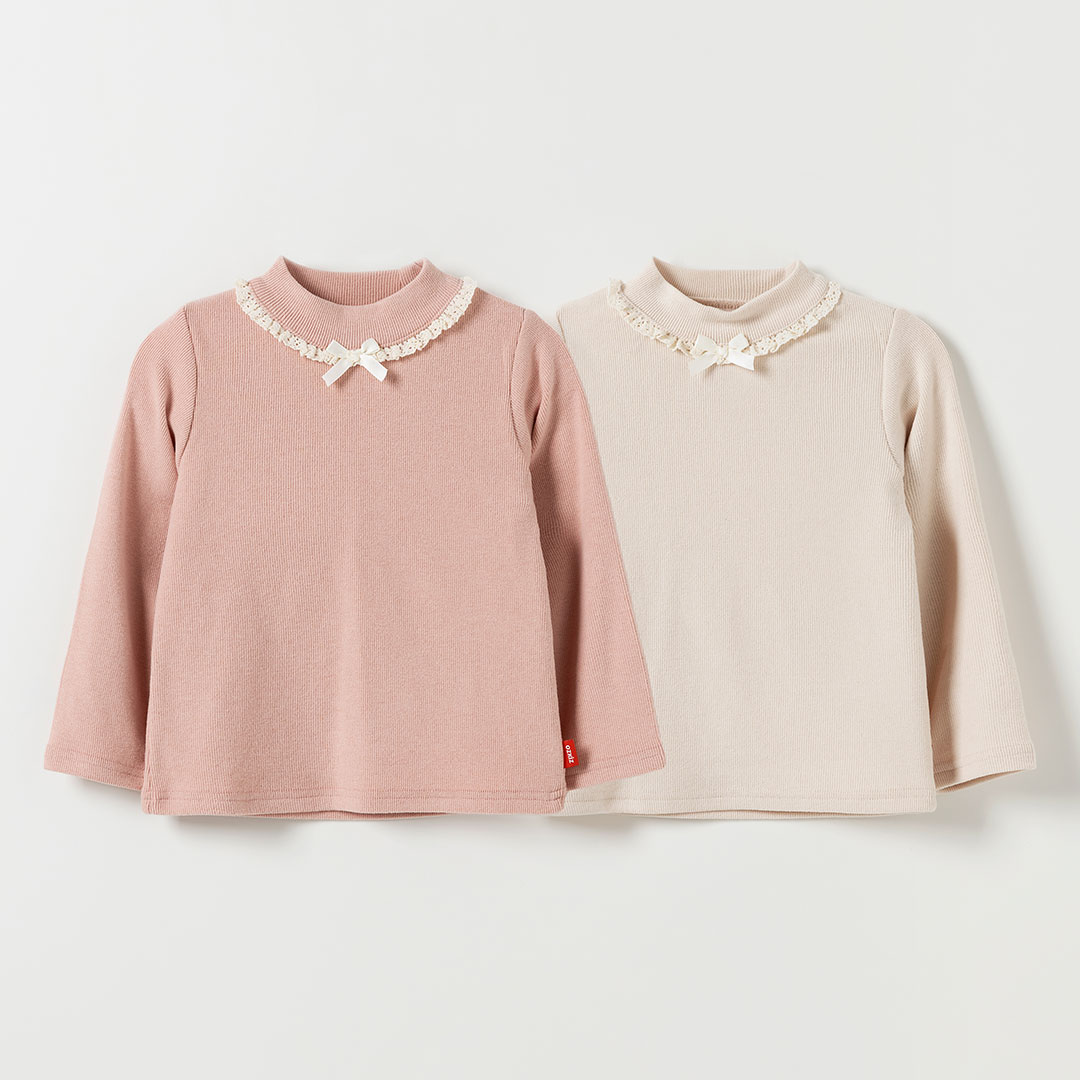 오즈키즈 유아티셔츠 여아 아기 긴팔 티셔츠 아델리본 - 상품 이미지