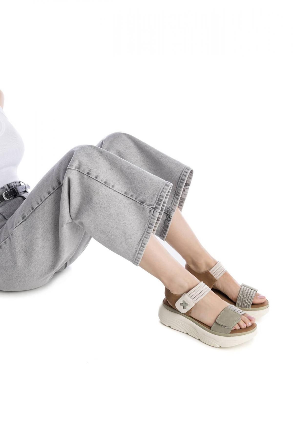엑스티아이 VEGAN 스트랩 샌들 여성 컴포트 데일리슈즈 1529575 KAKI - 상세 이미지 2