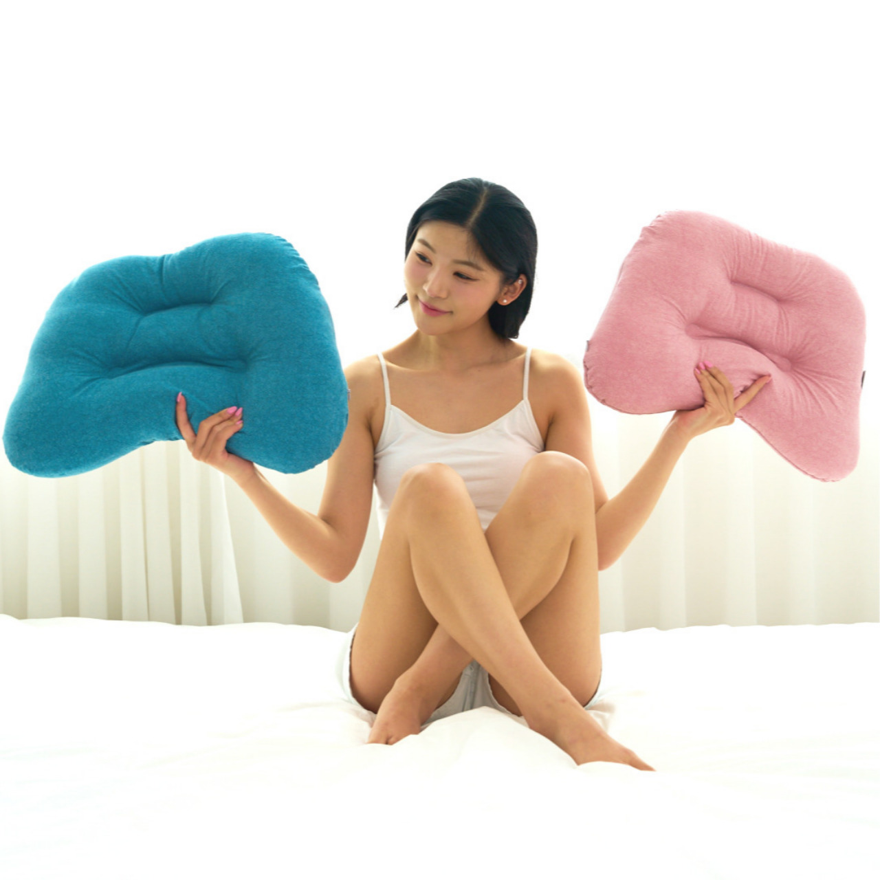 낮은 귀편한 경추베개 항균에 다용도로 경추와 허리용 사용하는 베개 M L - 상세 이미지 5