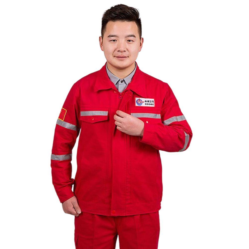 상하의 작업복 긴팔 정비복 순면 공장 조선소 정비소 - 상품 이미지