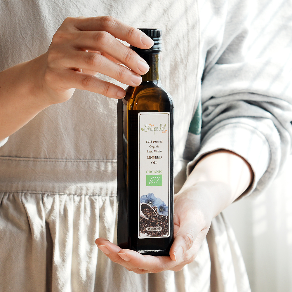 헝가리산 냉압착 비정제 유기농 아마씨유 아마씨오일 250ml - 상품 이미지