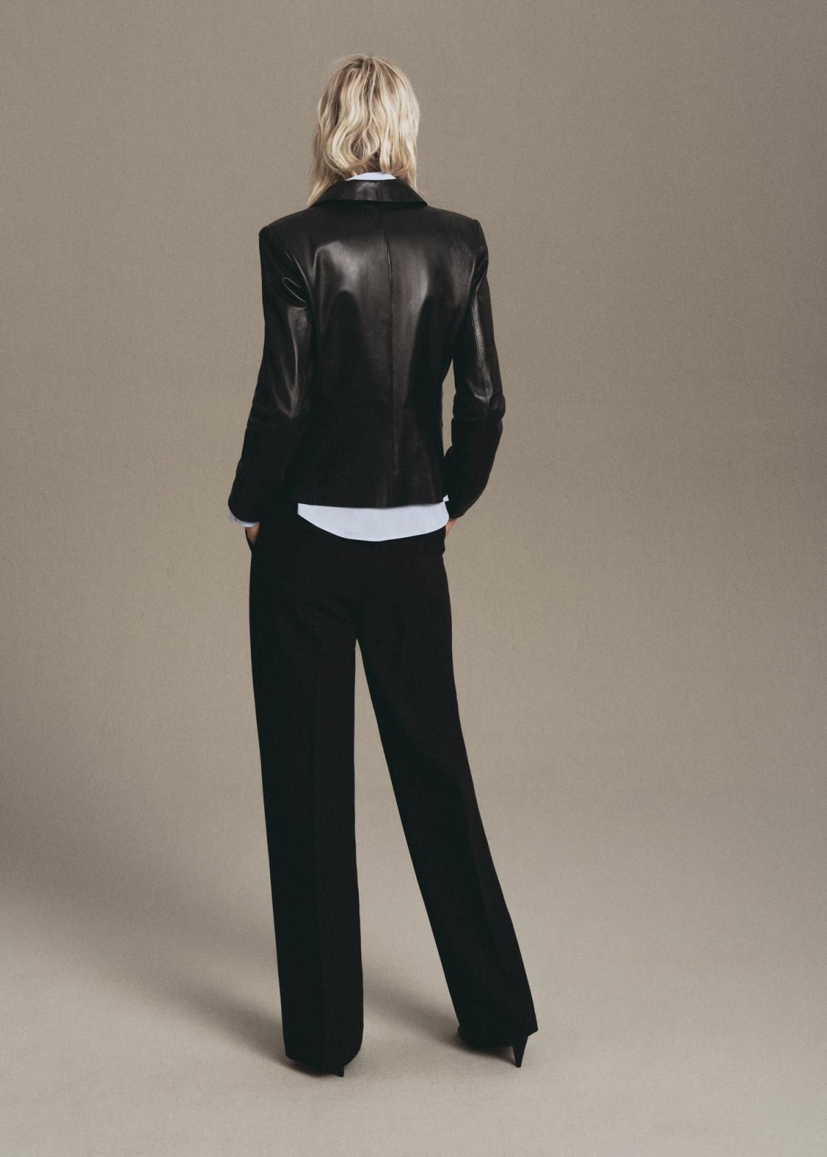 망고 스트레이트핏 테크니컬 슬랙스 팬츠 17017913 NEGRO - 상세 이미지 3