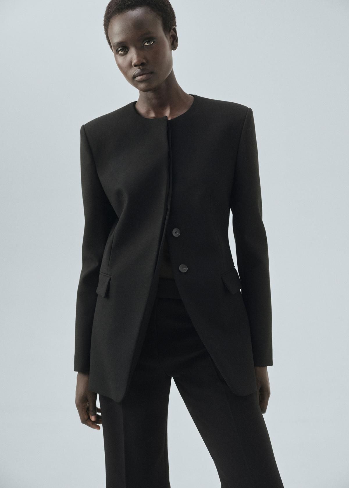 망고 테크니컬 플레어 슬랙스 팬츠 17016361 NEGRO - 상세 이미지 5