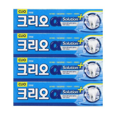 잇몸치약 알파솔루션플러스 치약 4입 크리오 120g