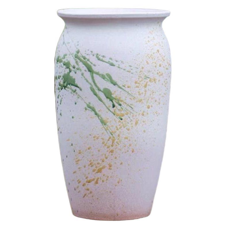 대형 도자기 항아리 빈티지 긴 화분 분갈이 입구 13cm 높이 40cm - 상세 이미지 4