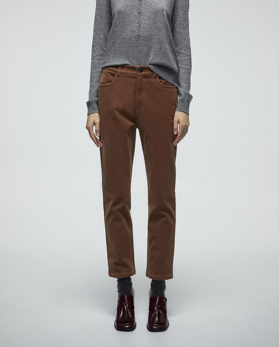 스페라 코듀로이 스트레이트 팬츠 브라운 58305107094 BEIGE - 상품 이미지