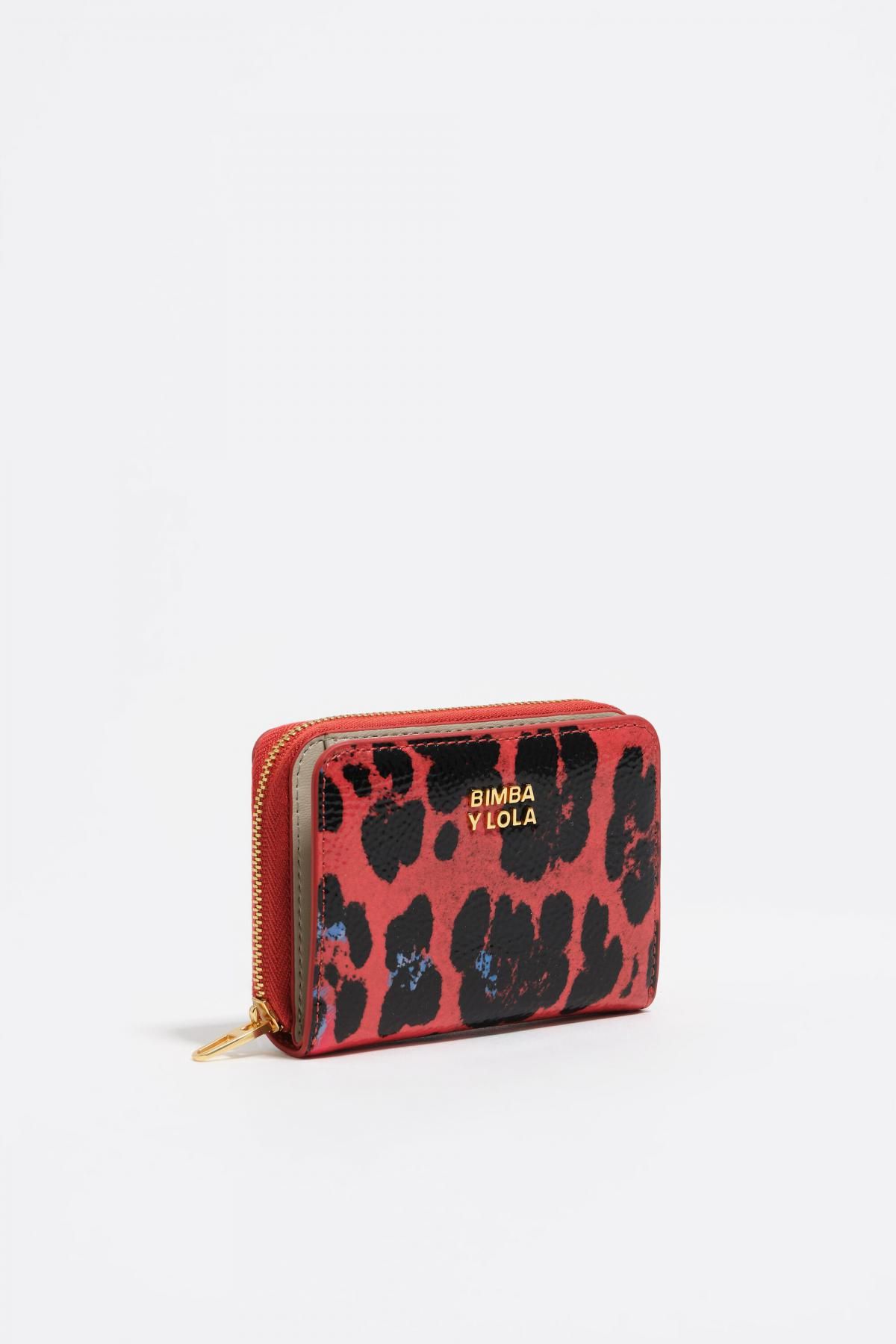 빔바이롤라 레오파드 프린트 샤이니 미니지갑 252BBR201.10350 LEOPARD POPPY RED - 상품 이미지