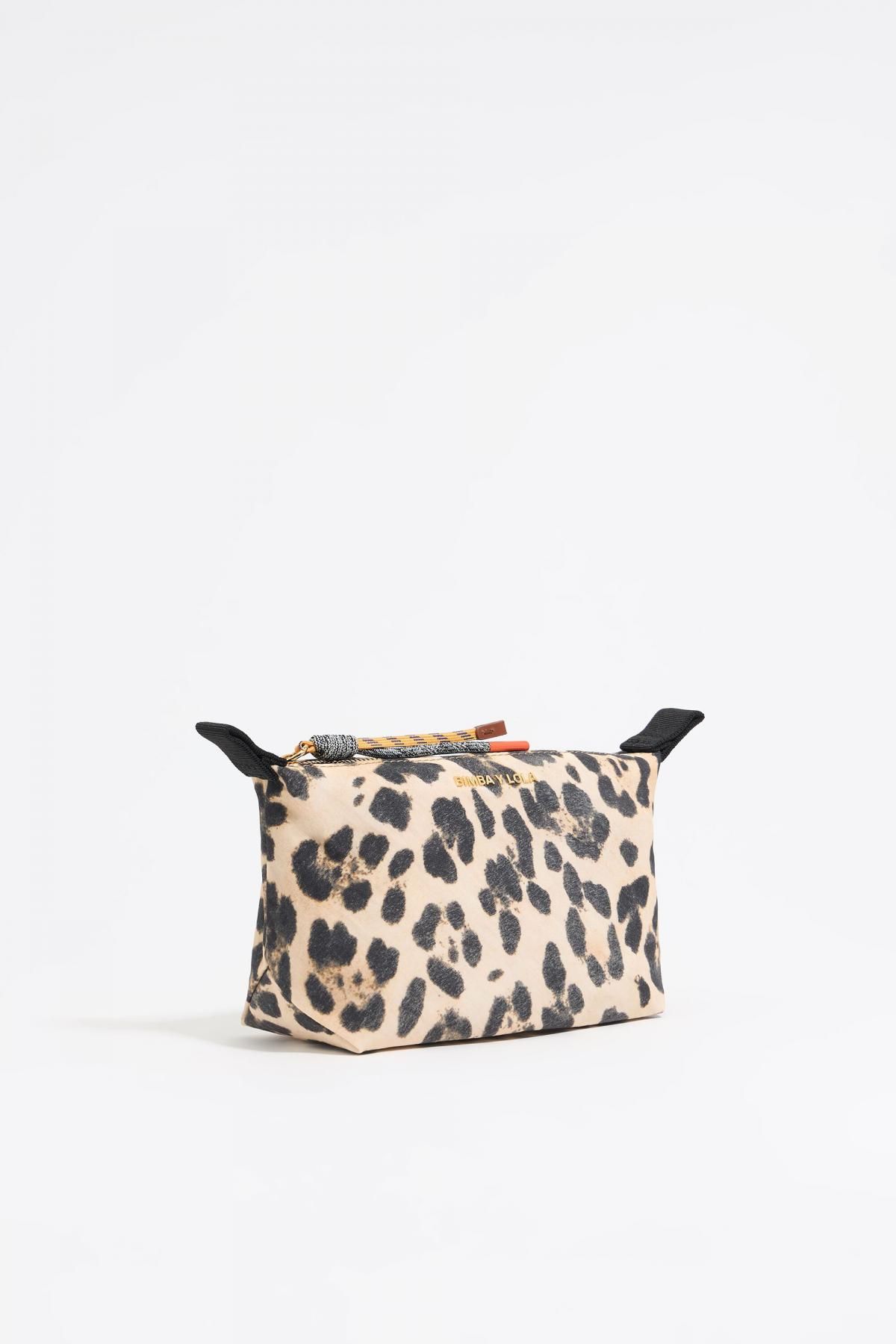 빔바이롤라 레오파드 패턴 베이지 나일론 코스메틱 파우치 251BBK413.11201 LEOPARD NATURAL - 상품 이미지