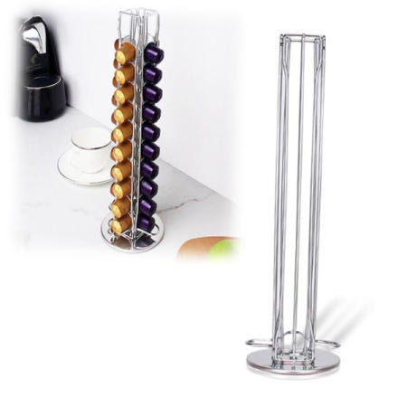 커피캡슐거치대 사무실 가정 회전형 캡슐커피 디스펜서 보관함(40구)